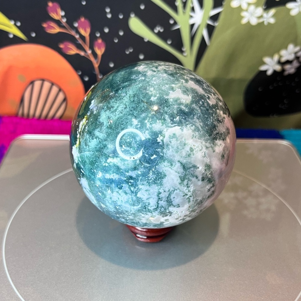 Moss Agate Sphere